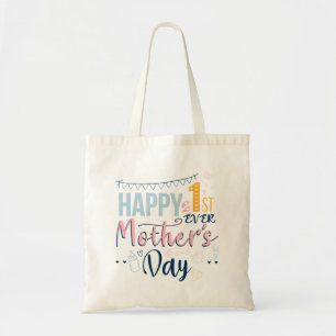 First Mothers Day Ever 1st Time Mum Baby Tote Bag