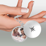 First Mothers Day Girl Baby Photo Locket Necklace<br><div class="desc">An elegant photo locket for the new mum's first mother's day is a lovely keepsake and a timeless treasure for everyday wear. The template is set up for you to add your own photo and you can also edit all of the text if you wish. The sample text reads "happy...</div>