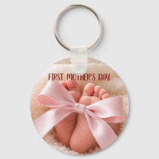 First Mother's day keychain-new mom gift Key Ring