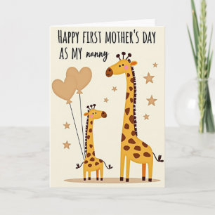 First Mothers Day Nanny Art Card