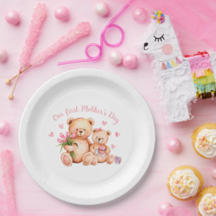 First Mothers Day Paper Plate