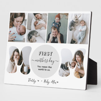 First mother's Day Photo Collage Plaque