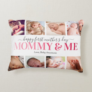 First Mother's Day Photo Mommy & Me Decorative Cushion