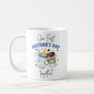 First Mothers Day Shirt 2025 /Blue Matching outfit Coffee Mug