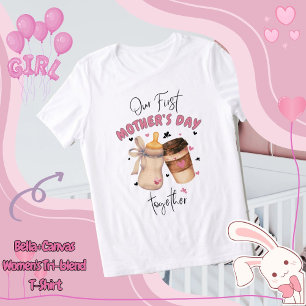 First Mother's Day Shirt 2025/Pink Matching outfit