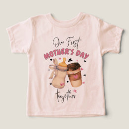First Mother's Day Shirt 2025/Pink Matching outfit
