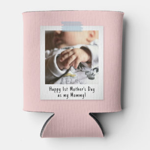 First Mother's Day Snapshot Style Photo Can Cooler