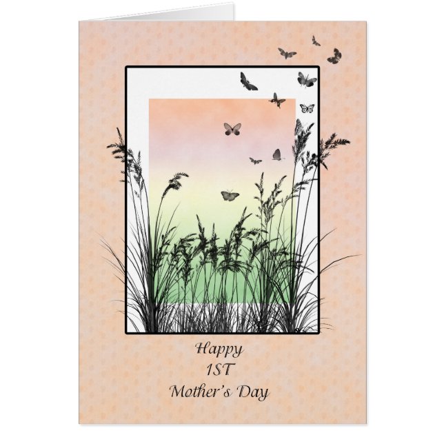First Mother's Day, with butterflies (Front)