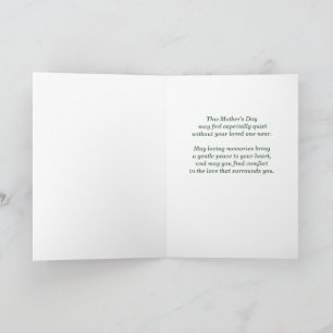 First Mothers Day Without Son Cardinal Sympathy Card