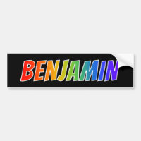 First Name "BENJAMIN": Fun Rainbow Colouring
