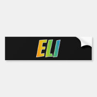 First Name "ELI": Fun Rainbow Colouring