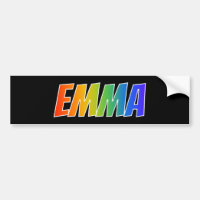 First Name "EMMA": Fun Rainbow Colouring