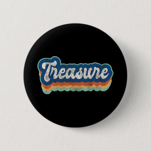 First Name Girl Vintage Style 70s 80s Personalised 6 Cm Round Badge