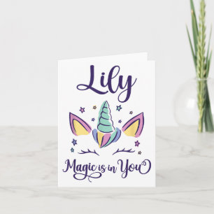 First Name Lily D Lily  Card