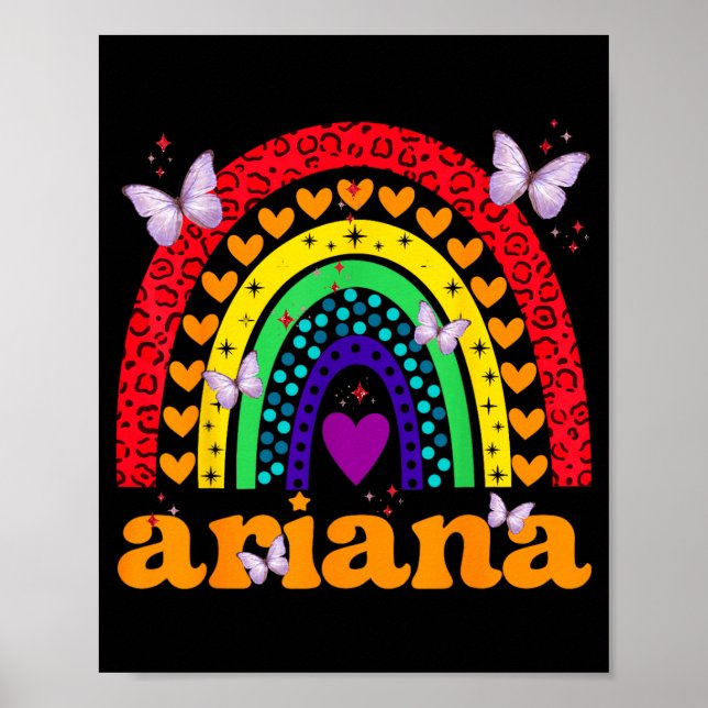 First Name Personalised Name Love First Name Poster (Front)