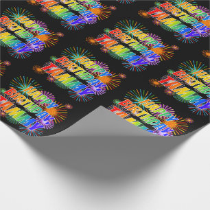 First Name "TAMMY", Fun "HAPPY BIRTHDAY" Wrapping Paper