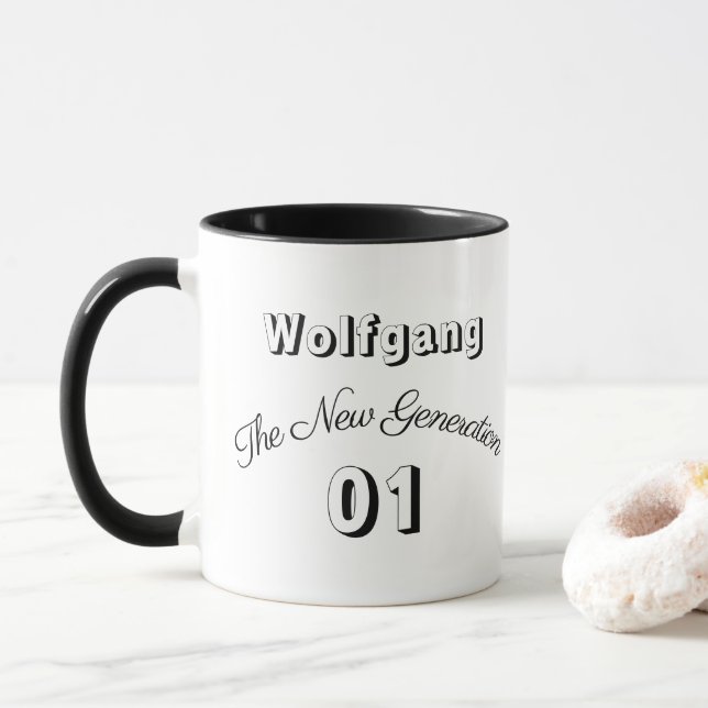 First Name "Wolfgang" - The New Generation 01 - Mug (With Donut)