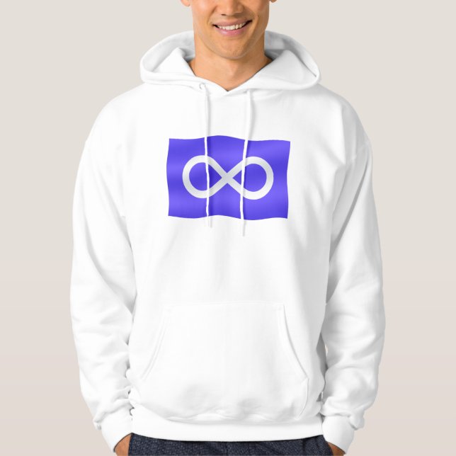 First Nation Hoodies Metis Flag Mens Womens Hoodie (Front)