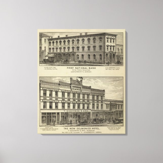 First National Bank Canvas Print (Front)