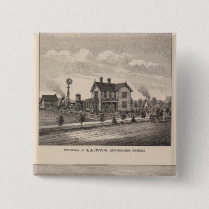 First National Bank, Kansas 15 Cm Square Badge