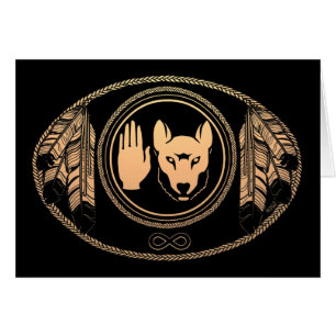 First Nations Cards Wolf Native Art Cards Metis