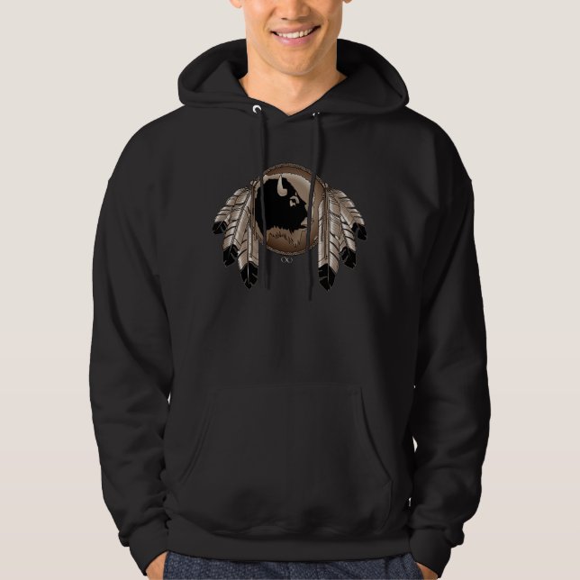 First Nations Hoodie Wildlife Metis Art Hoodie (Front)