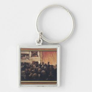 First Night at the Comedie Francaise in 1885 Key Ring