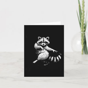 First Of All I'm A Delight Funny Raccoon Lover  Card
