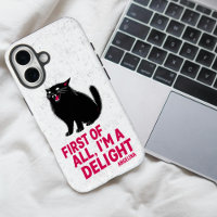 First Of All I'm A Delight Roaring Black Cat