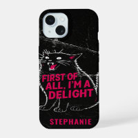First Of All I'm A Delight Roaring Black Cat