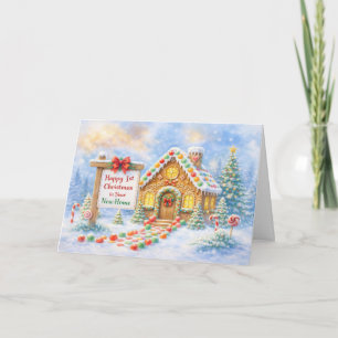 First or 1st Christmas in your New Home Card