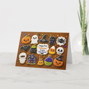 First or 1st Halloween in New Home Cute  Card