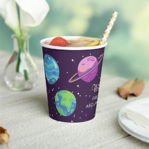First Orbit 1st Birthday Space Party Cup