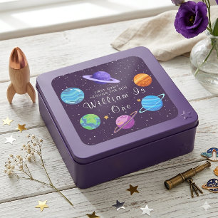 First Orbit Around the Sun Space Birthday Sticker 