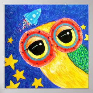 First Owl In Space Poster