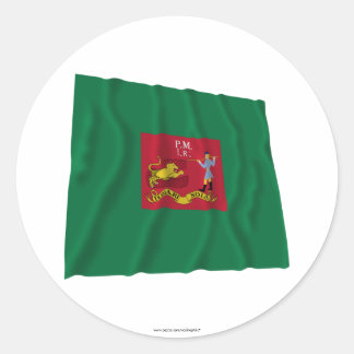 First Pennsylvania Rifles Flag Classic Round Sticker