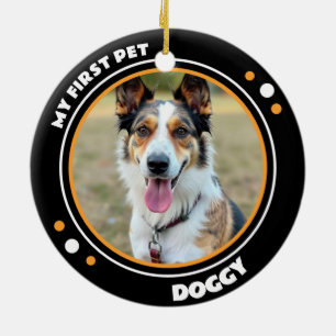 first pet keepsake photo ceramic tree decoration