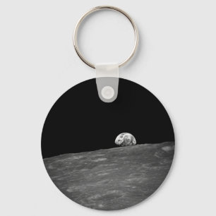 First Photograph of a Earthrise Taken by Apollo 8 Key Ring