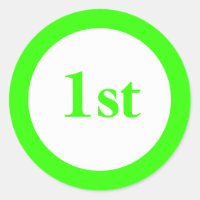 First Place Award Green