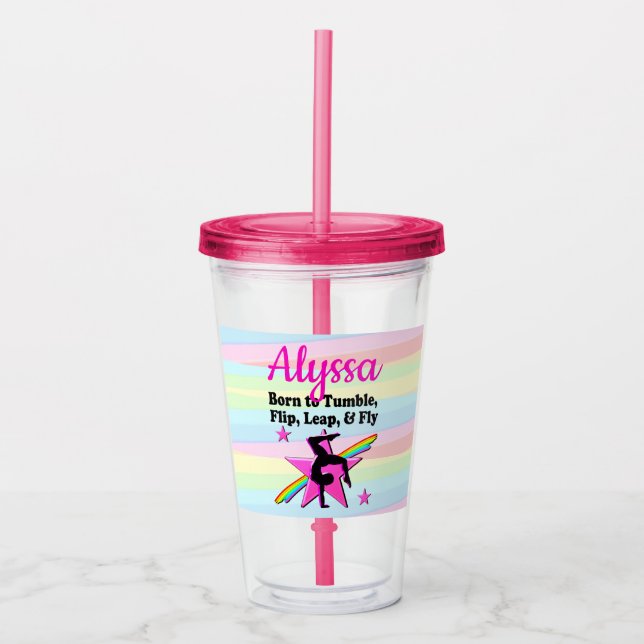 FIRST PLACE GYMNASTICS QUEEN ACRYLIC TUMBLER (Front)