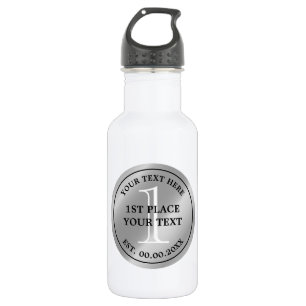 First Place Prize silver medal championship winner 532 Ml Water Bottle