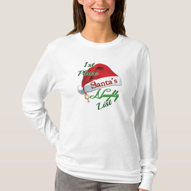 First Place Santa's Naughty List T-Shirt (Front)
