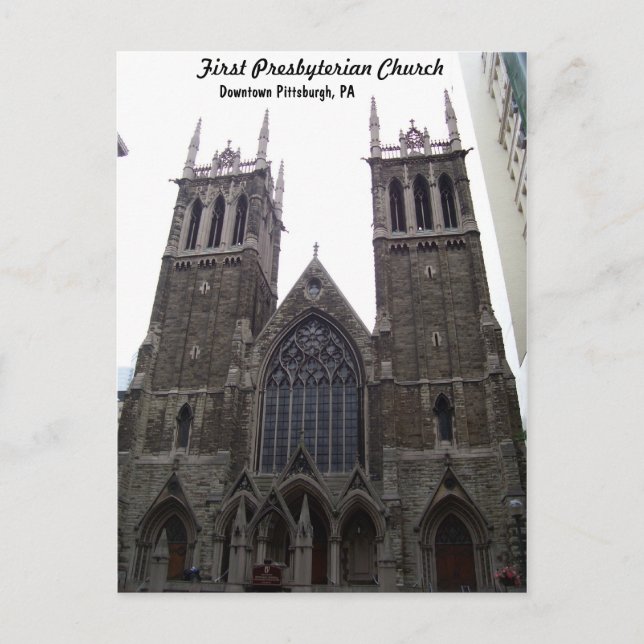 First Presbyterian Church Postcard (Front)