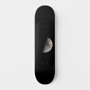 First quarter moon phase skateboard