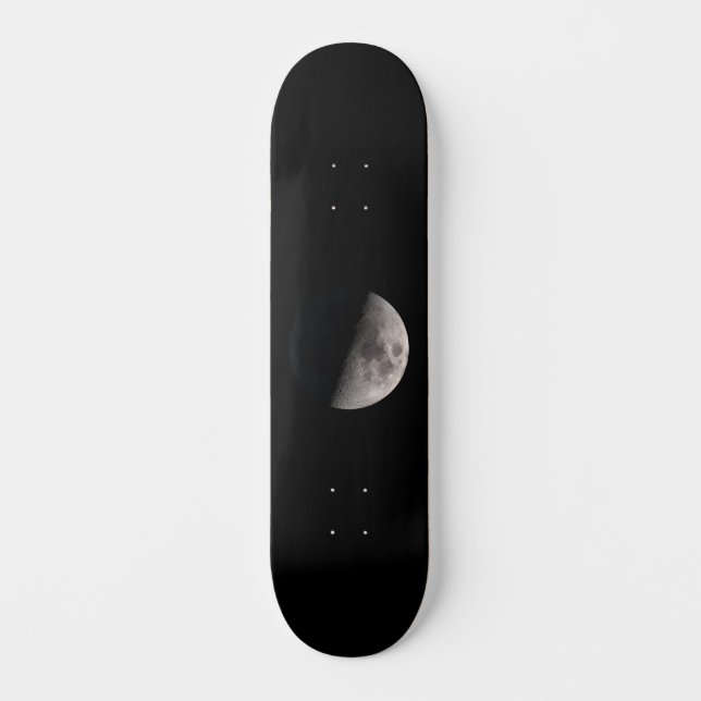 First quarter moon phase  skateboard (Front)
