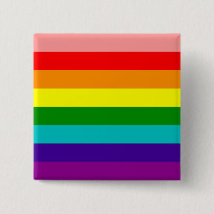 First Rainbow Gay Pride Flag Button