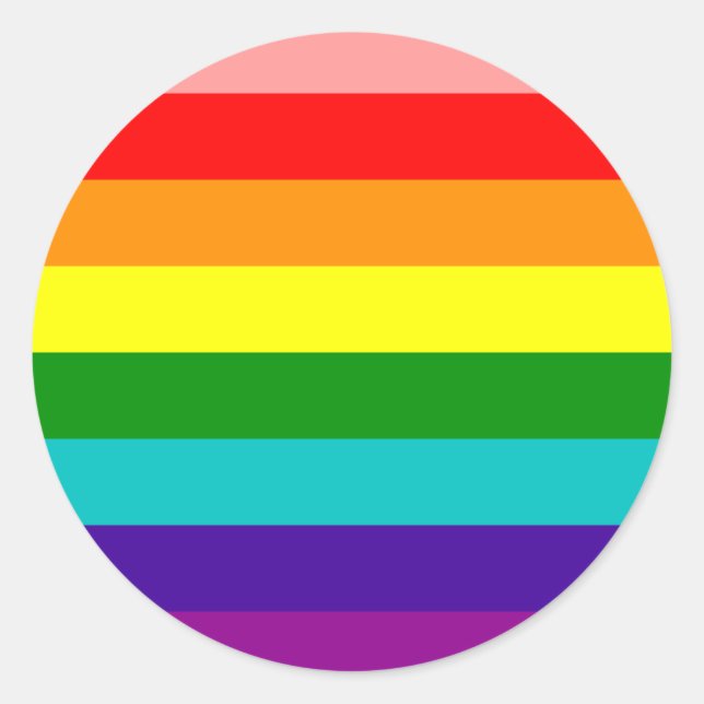 First Rainbow Gay Pride Flag Sticker (Front)