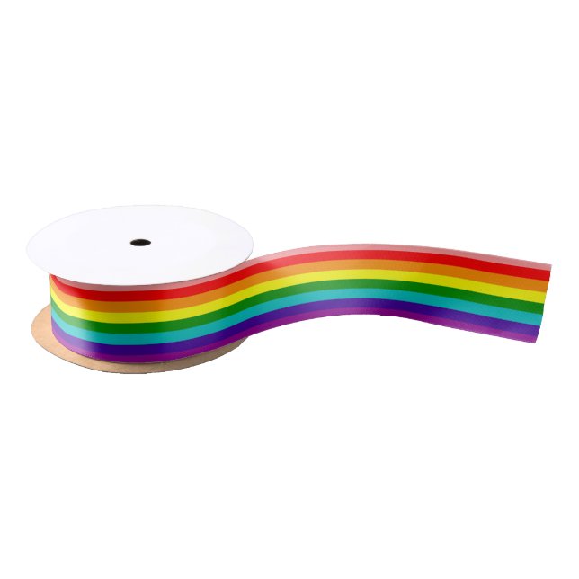 First Rainbow Pride Flag Satin Ribbon (Spool)