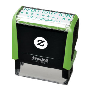 "FIRST-RATE JOB!" Feedback Rubber Stamp