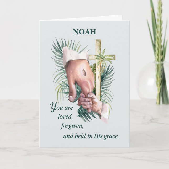 First Reconciliation Confession Jesus Hand Card (Front)